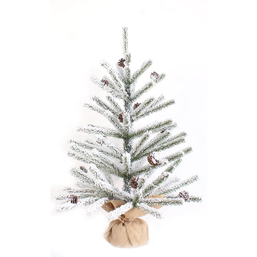Unique slim mini tabletop artificial christmas trees