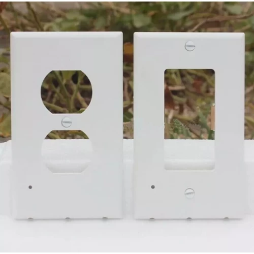AC US Outlet Night Light Cover Wall Plate panel with Built in LED Guide