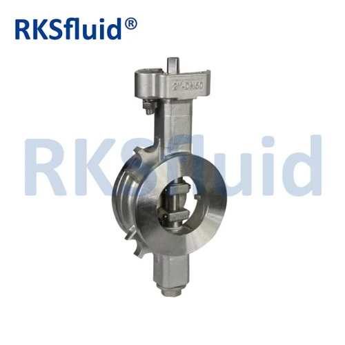 China chinese Rksfluid DN50 double eccentric high performance butterfly valve WCB