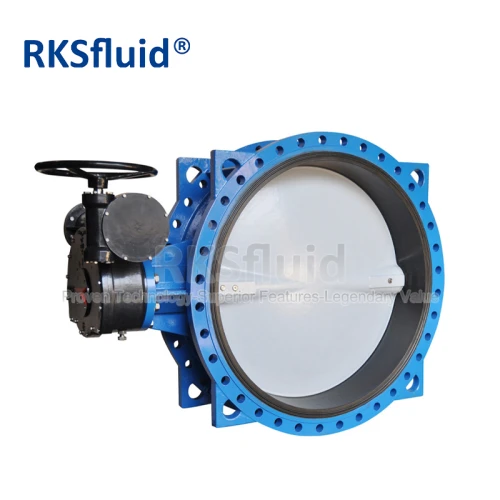 Chinese butterfly valve manufacturer PN10 Double Flange Resilient seat butterfly valve DN800