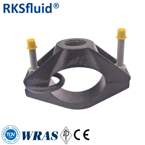 코팅 150-200 μ 250Mm Pvc 파이프 안장 클램프 Hdpe 파이프 도청 안장