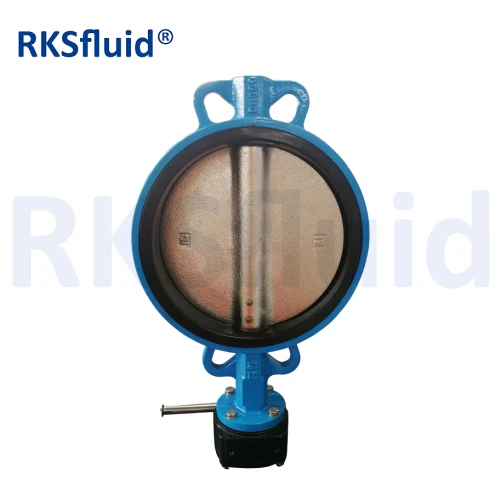 Dn 200 Dn80 Gearbox with Spindle 6 Inch Wafer Motorized Butterfly Valve 12 Inch