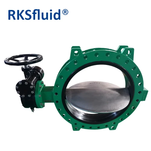 RKSfluid صمام DIN BS EN DN800 الحديد الزهر شفة مقبض فراشة صمام الصين الصانع
