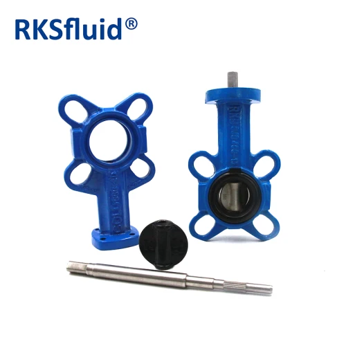 Wafer type carbon steel 4 inch butterfly valve