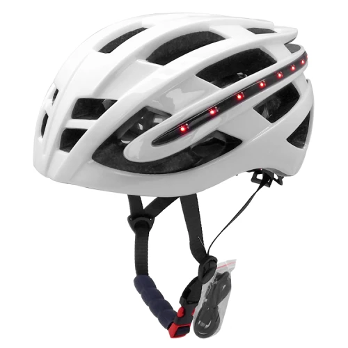 Ultra light Micro USB rechargeable smart led helmet，led bike helmet