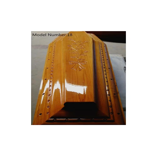 Funeral Solid Wooden Coffin Wood Casket