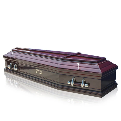 High quality factory price paulownia funeral wooden coffin, solid wood casket for sale