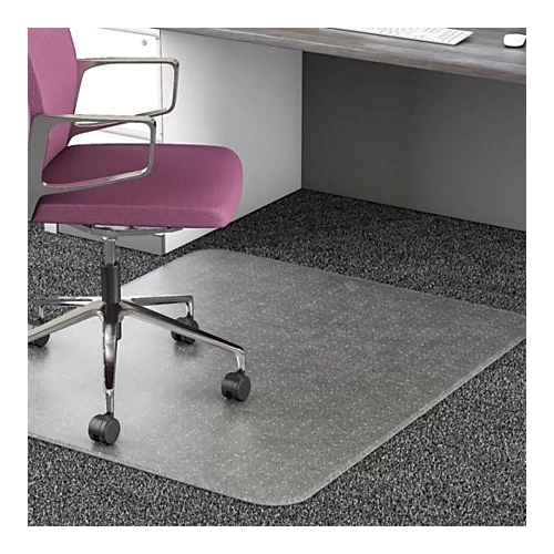 Studded Chair Mat For LowPile Carpets, No Lip Clear PVC Chair Carpet