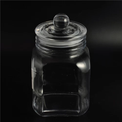 Homologous series big size crystal glass jar, glass storage jar ...