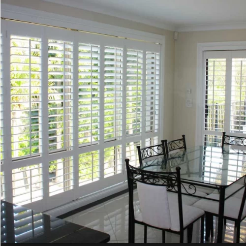 High quality PVC fauxwood shutter, Light weight PVC slats manufacturer