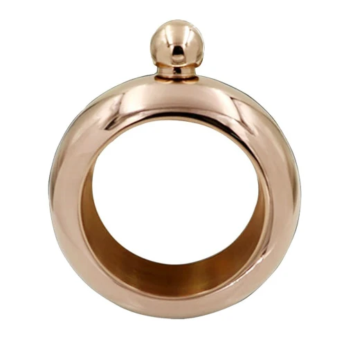 China 3oz 90ml Stainless Whisky Vodka Hip Flask Bangle Bracelet Hip Flask Rose Golden,New Flask Bracelet Silver Bangle manufacturer