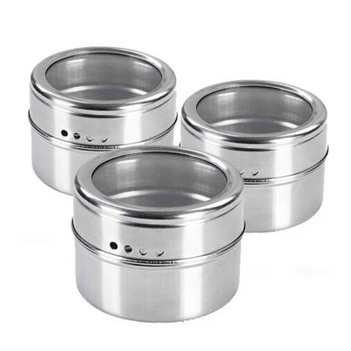 China Spice jar Stainless steel salt and pepper mill spice canister manufacturer