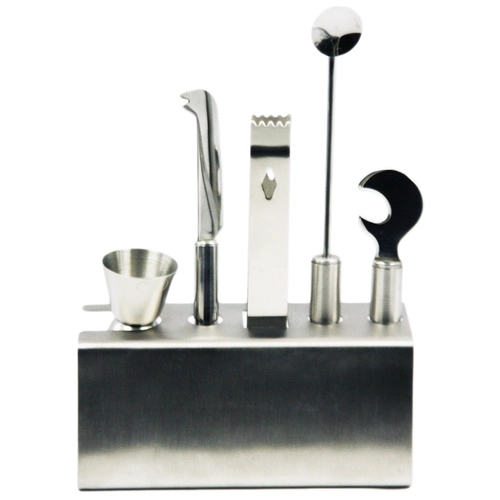 China Stainless Steel Barware Set 5pcs/set EB-BS41 manufacturer