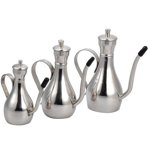 China Stainless Steel Oil Can, Olive Oil Can Dispenser with Handle and Lid, Soy Sauce Bottle, Vinegar Dispenser, Dripfree Spout manufacturer