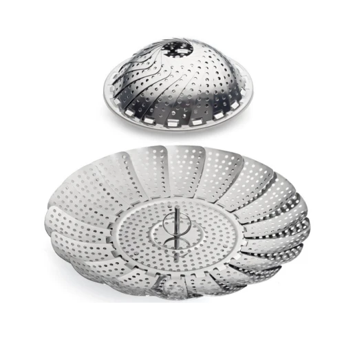 China Stainless Steel Vegetable and Pasta Collapsible Steamer manufacturer