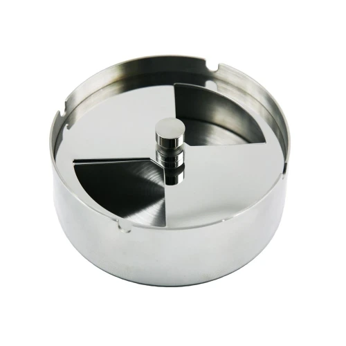 China Stainless steel Ashtray with revolving lid EB-A14 manufacturer