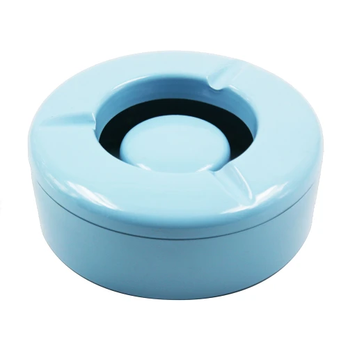 China Stainless steel painting Windproof Round Ashtray EB-A19 manufacturer