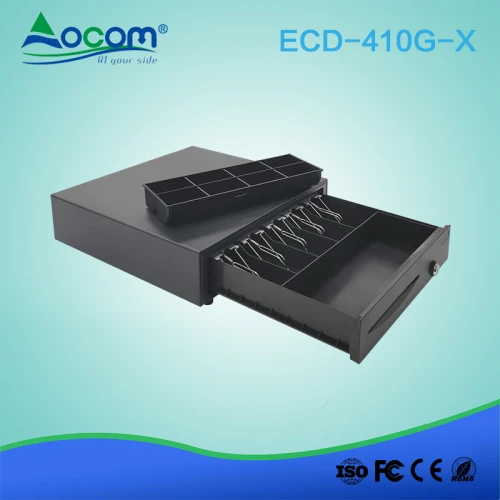 ECD-410G 410 black 12V/24V rj12 metal cash drawer for pos systems
