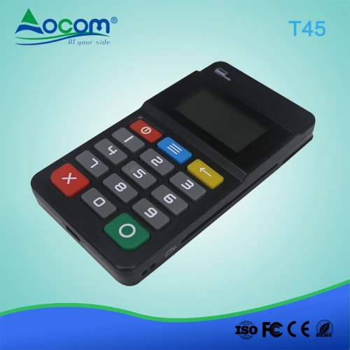 EMV PBOC PCI Mobile Handheld Bluetooth MPOS Terminal Machine Keypad For ...