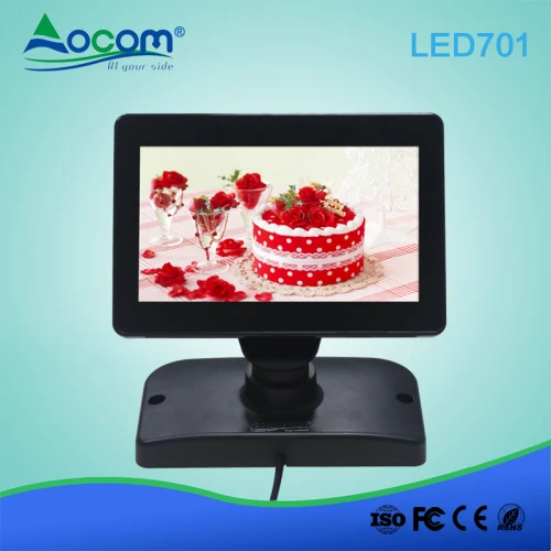 LED701 POS system Wholesale USB VGA Customer Display