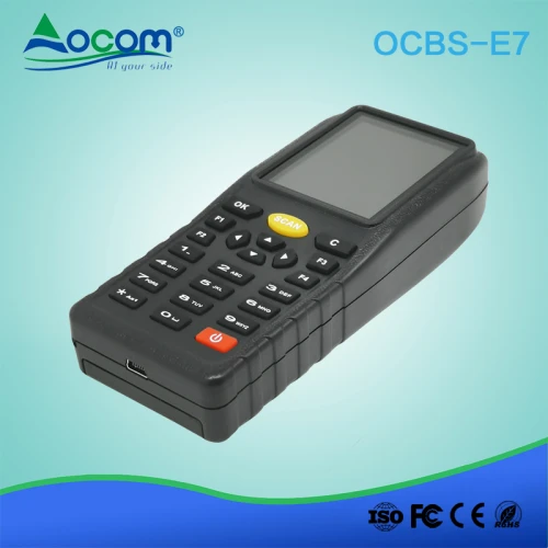 OCBS-E7 Handheld mini wireless inventory barcode scanner with display
