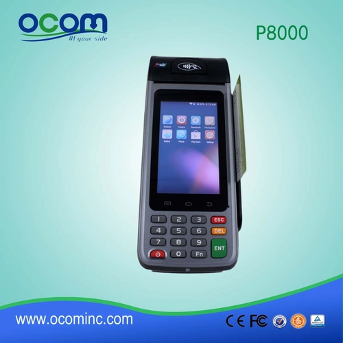 portable android mobile POS machine price for supermarket （P8000）
