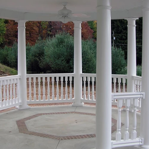 Polyurethane railings, PU railing , handrails for stairs, veranda stair ...