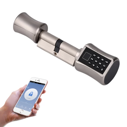 Tuya APP Bluetooth Smart Cylinder Lock Battery Powered Keypad Code