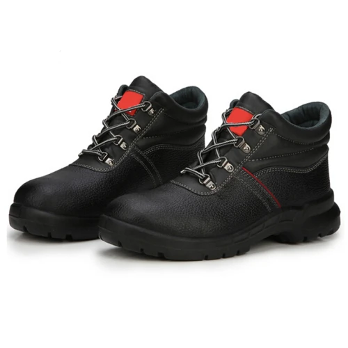 CE standard genuine leather safety boots shoes
