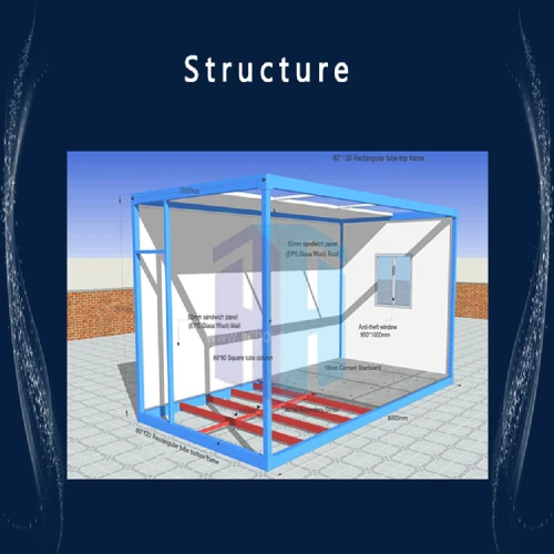 Cina Container Home Hotel Acciaio abitazioni strutturali Office Portable Office Edificio commerciale produttore
