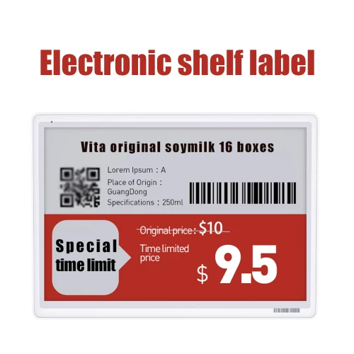 Digital eink price tag electronic shelf label for supermarket,