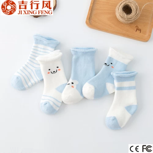 Infant calzini spugna fornitori e produttori all'ingrosso custom caldo inverno calze blu