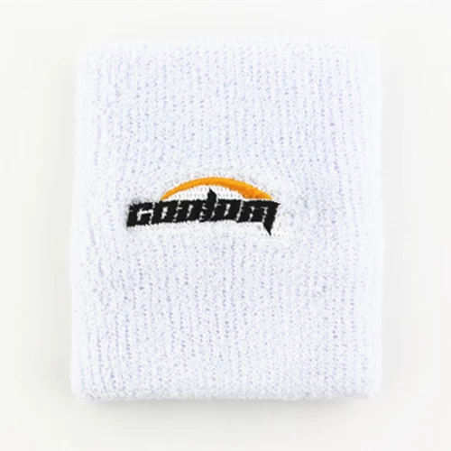 polsino di cotone all'ingrosso su ordinazione del ricamo logo sport, made in Cina