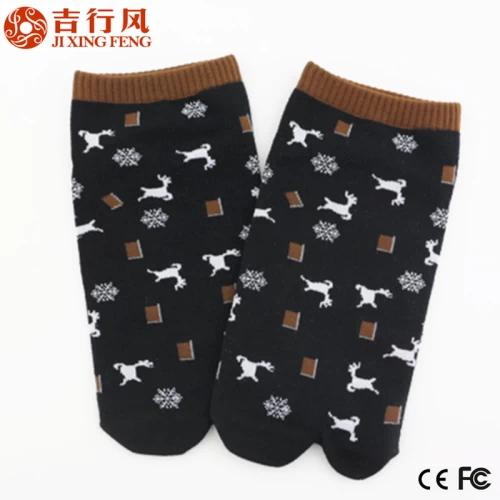 wholesale top high quality cotton christmas toe socks