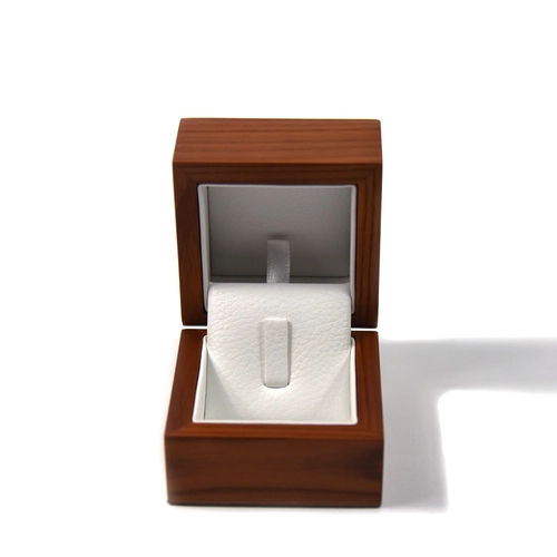 Ringbox aus massivem Holz, Schmuckverpackung aus Holz, Geschenkverpackung, Ringbox