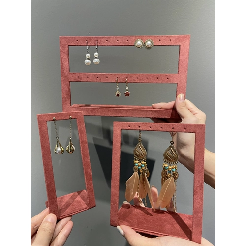 China bent metal earring holder jewelry display stand metal stand display hanging earrings manufacturer