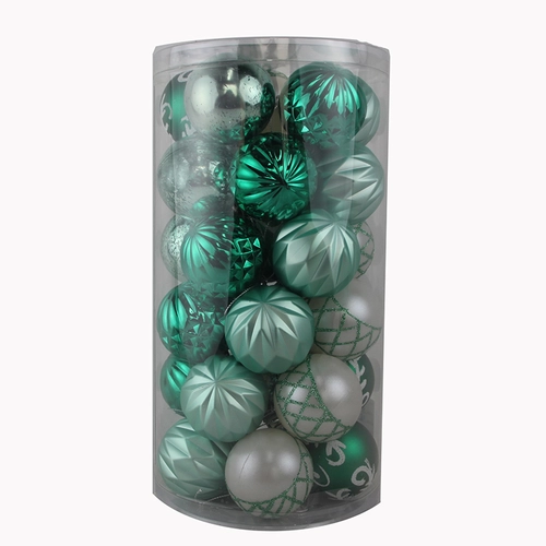 Senmasine 30pcs christmas balls shatterproof 60mm green baubles hanging ornaments xmas itmes gifts decoration