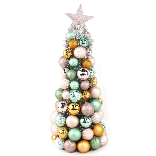 China Senmasine ball Cone Tree with star tinsel baubles conetree Christmas holiday festival home decoration gifts manufacturer