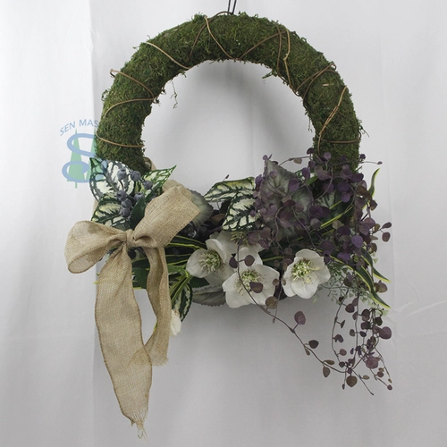 Senmasine 20 inch lentekransen voor het ophangen van gemengde kunstbloemen en decoratieve strikken voor de voordeur