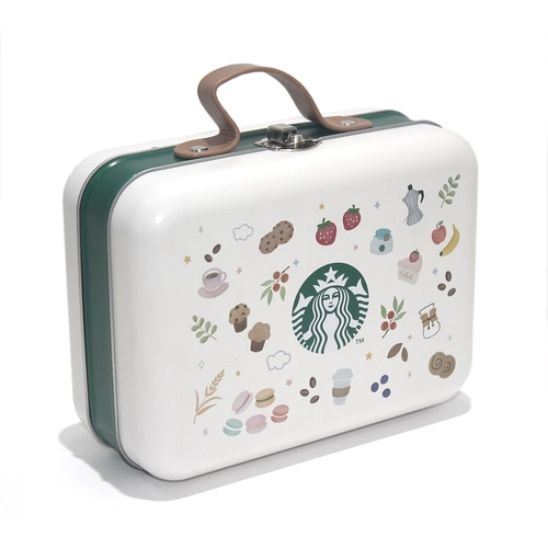 Custom Printed Lovely Metal Gift Packages Kids Lunch Tin Box With Handle