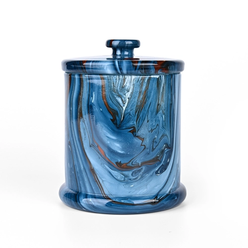 China Custom logo glass candle jars for brands manufacturer