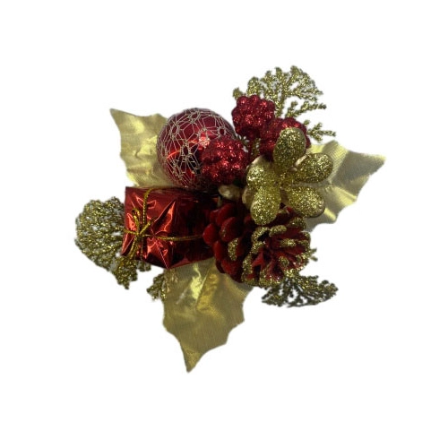 Senmasine – pics de noël à paillettes pour arrangements, ornements mixtes de pommes de pin, décorations DIY pour fête d'arbre de noël