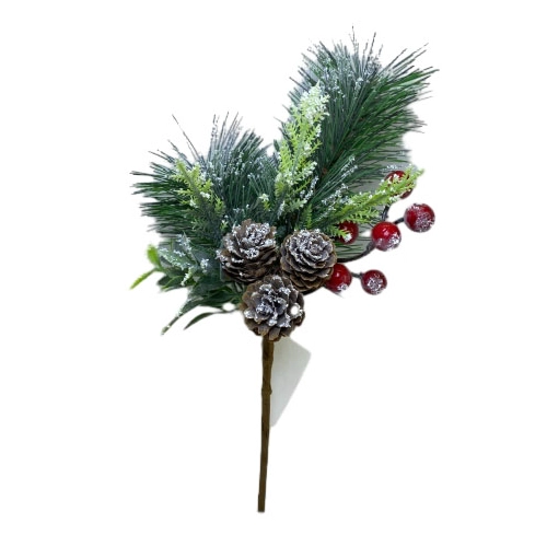 Senmasine – pics à fleurs en pin pour couronnes de noël, guirlandes, fête de vacances, bricolage, ornements de noël, cadeaux décoratifs