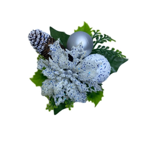Senmasine kerstprikkers voor bomen krans DIY ornamenten decoratie gemengde dennenappel rode bessen