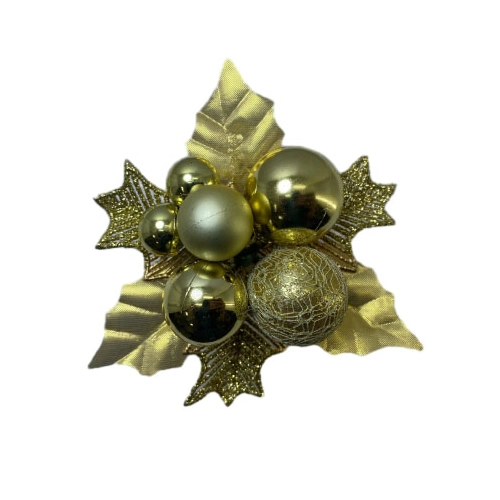 Senmasine kerstversiering prikkers met glitter dennenappel balornamenten DIY winter kerstvakantie decor