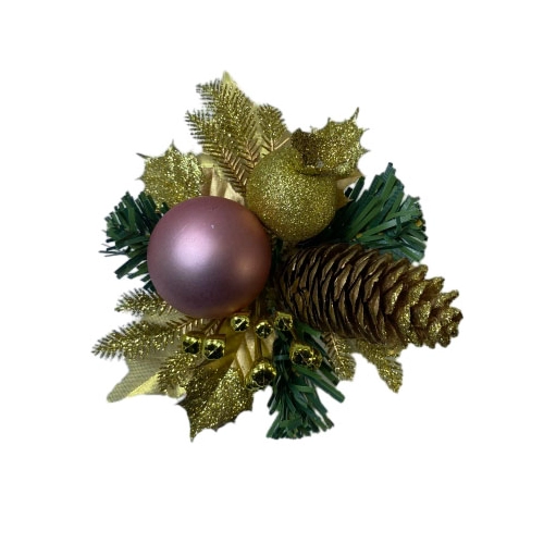 Senmasine glitter kunstmatige dennenappelprikkers gemengde kerstballen balornamenten voor kerstwintervakantie DIY-decoratie