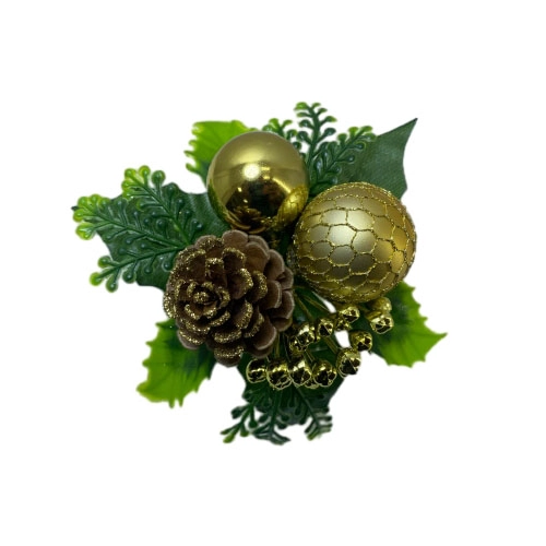 Senmasine kerst kunstmatige prikkers met dennenappel rode bessen kerstballen ornamenten DIY wintervakantie kerstversiering
