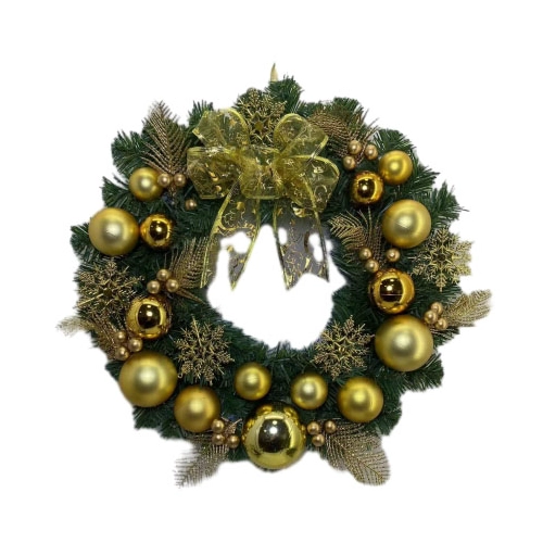 Senmasine 40 cm decorazione ghirlanda natalizia con fiocchi ornamenti decorazione festival appesa alla porta d'ingresso