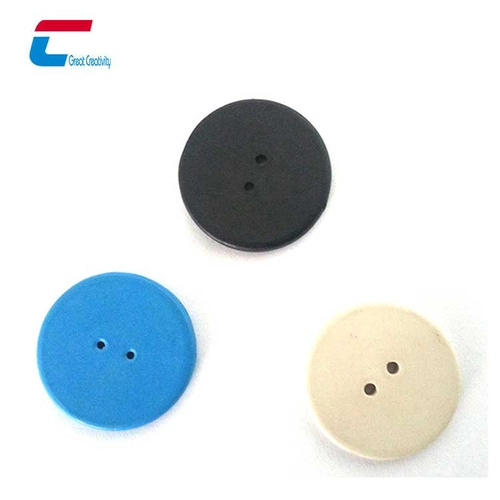 RFID PPS Chiffon Tag Lavable Blanchisserie Vêtements Jeton De Sécurité Étiquettes De Disque En Gros