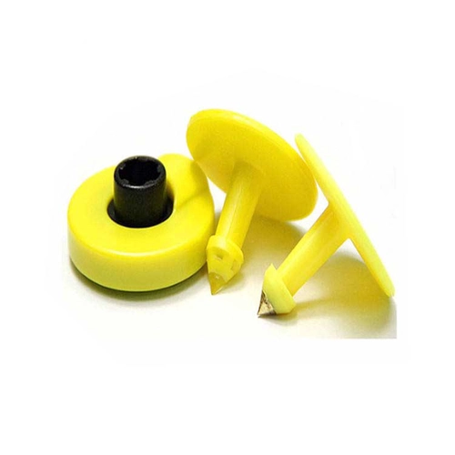 Étiquette d'oreille en plastique NFC pour animaux, longue portée, UHF RFID, 860Mhz ~ 960Mhz, vente en gros